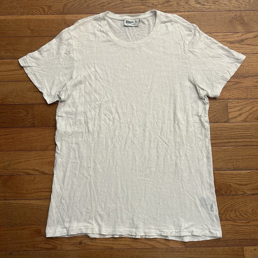 Wellen Huckberry Hemp Organic Cotton White Tee Shirt XL